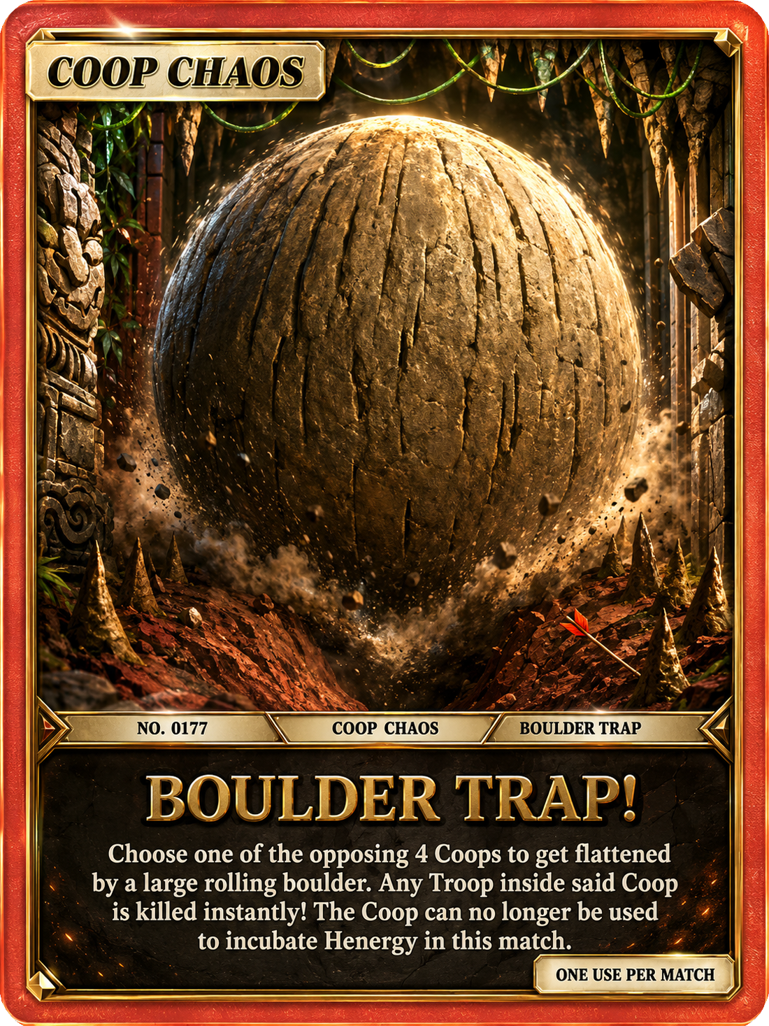 Boulder Trap upgraded card