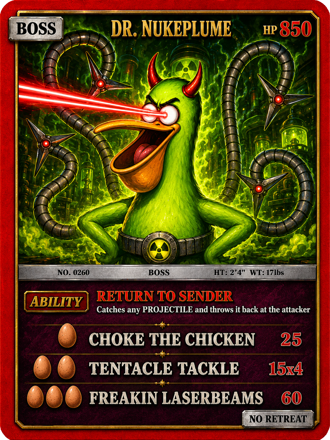 Dr. Nukeplume upgraded card