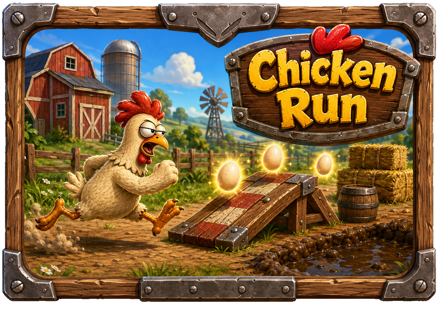 Chicken Run panel art