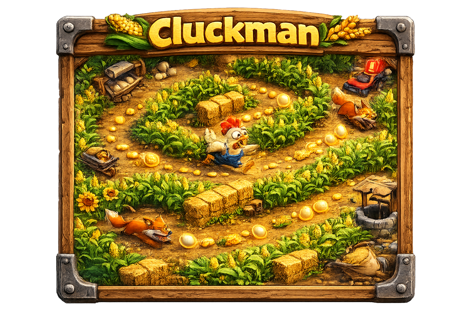 Cluckman panel art