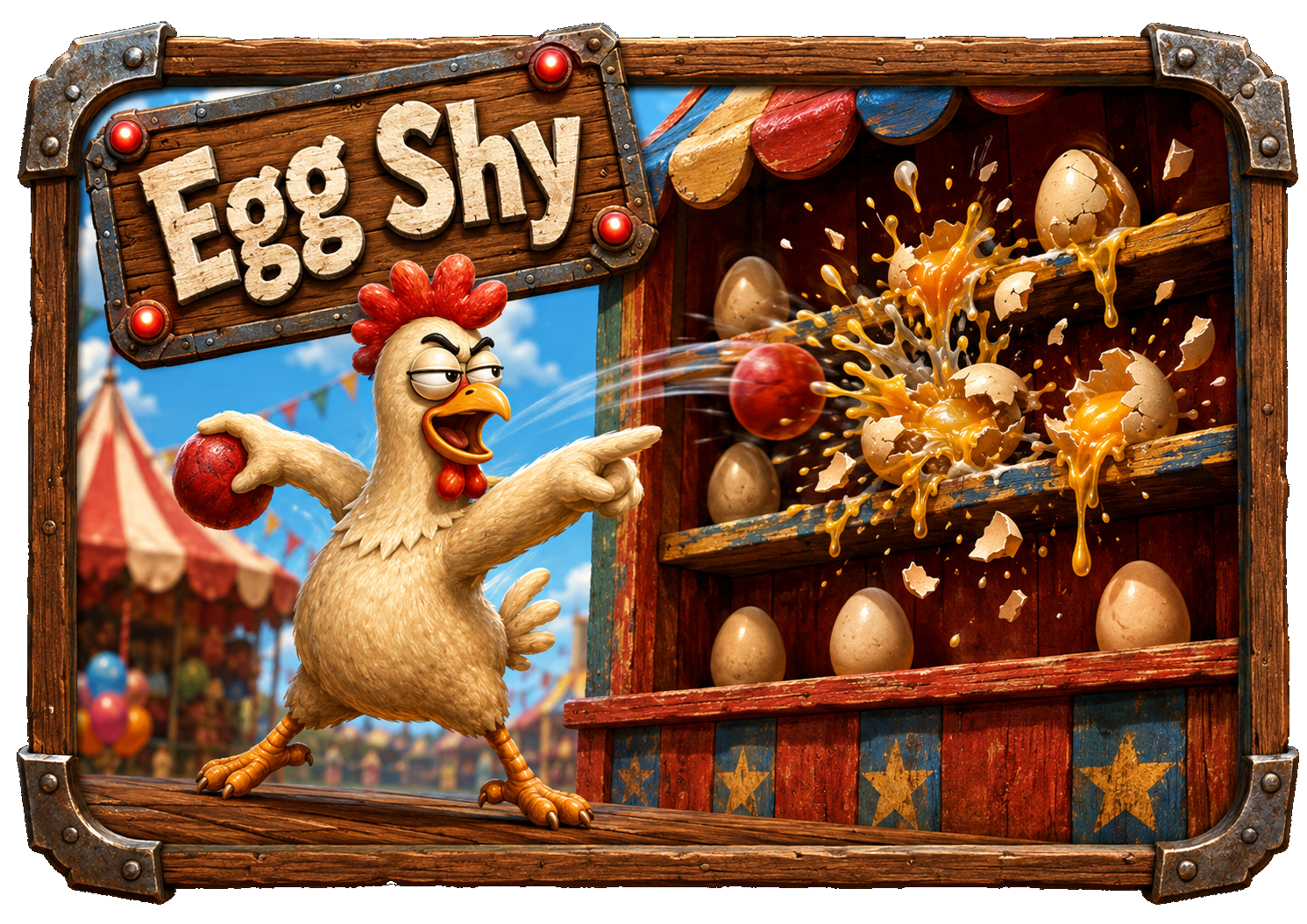 Egg Shy panel art