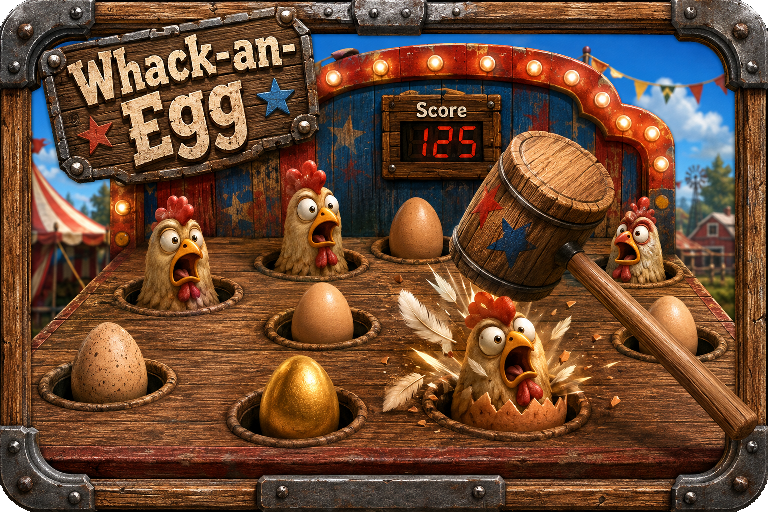 Whack-an-Egg panel art