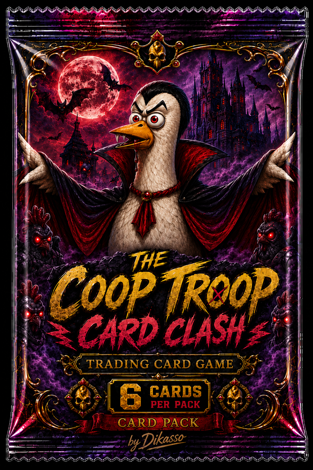 Vampire card pack wrapper