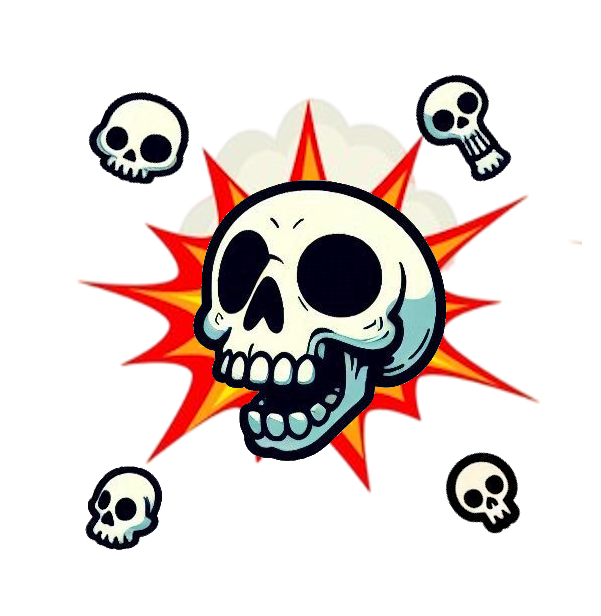 Defeat skull